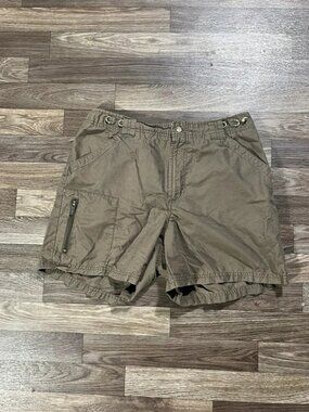Vintage 2004 Columbia Women’s Size 12 Brown Cargo Hiking Shorts Y2K Outdoor